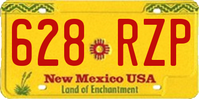 NM license plate 628RZP