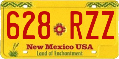 NM license plate 628RZZ