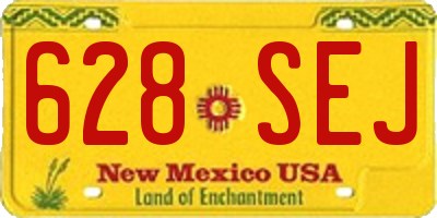 NM license plate 628SEJ