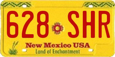 NM license plate 628SHR