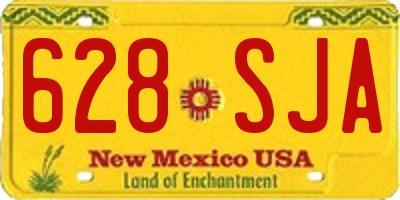 NM license plate 628SJA