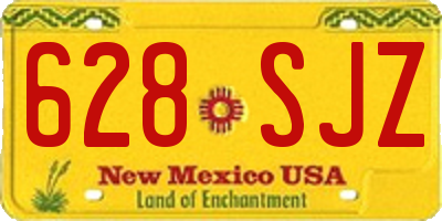 NM license plate 628SJZ