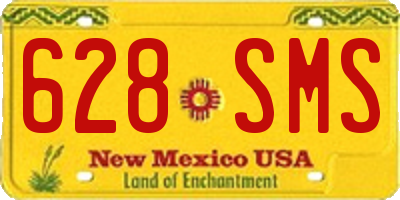 NM license plate 628SMS