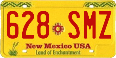 NM license plate 628SMZ