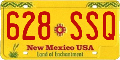 NM license plate 628SSQ