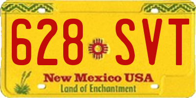NM license plate 628SVT