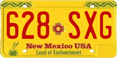 NM license plate 628SXG
