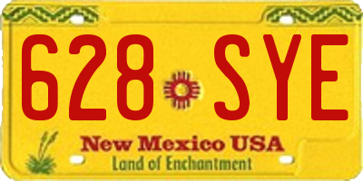 NM license plate 628SYE
