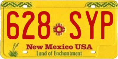 NM license plate 628SYP