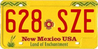 NM license plate 628SZE