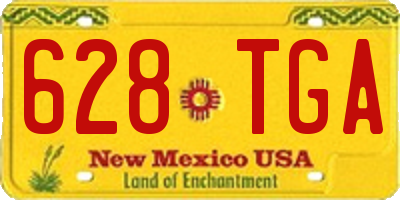 NM license plate 628TGA