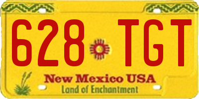 NM license plate 628TGT