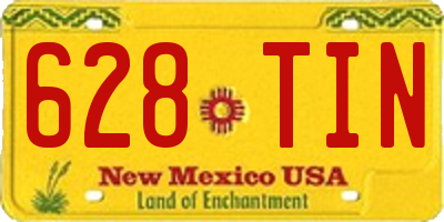 NM license plate 628TIN