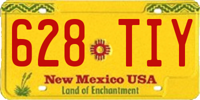 NM license plate 628TIY