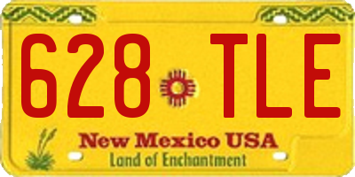 NM license plate 628TLE