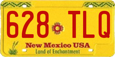NM license plate 628TLQ