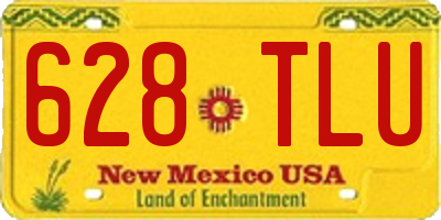 NM license plate 628TLU