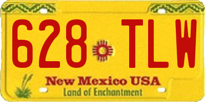 NM license plate 628TLW