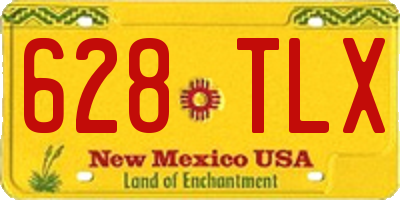 NM license plate 628TLX