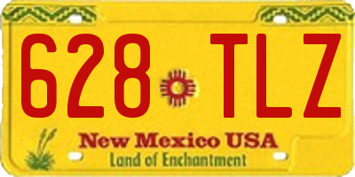 NM license plate 628TLZ