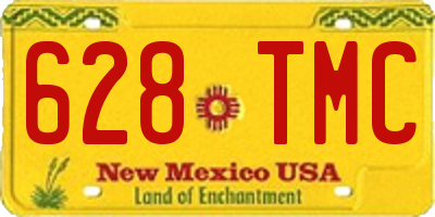 NM license plate 628TMC