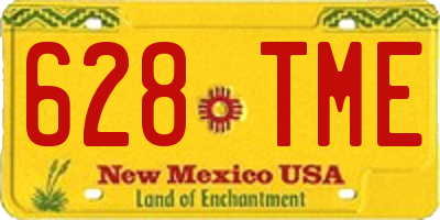 NM license plate 628TME