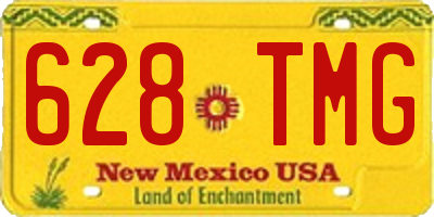 NM license plate 628TMG