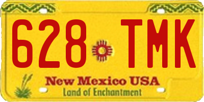 NM license plate 628TMK