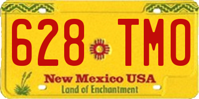 NM license plate 628TMO