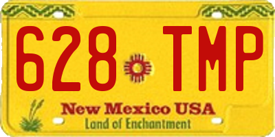 NM license plate 628TMP