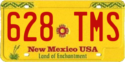 NM license plate 628TMS