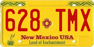NM license plate 628TMX