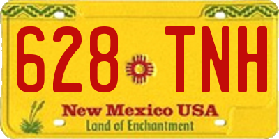 NM license plate 628TNH