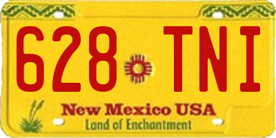 NM license plate 628TNI