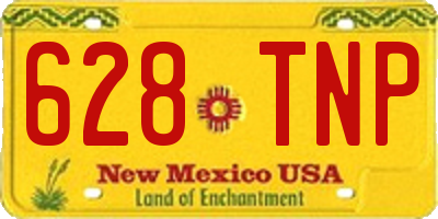 NM license plate 628TNP