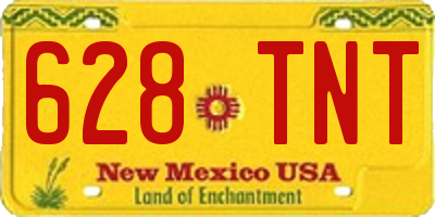 NM license plate 628TNT