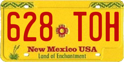 NM license plate 628TOH