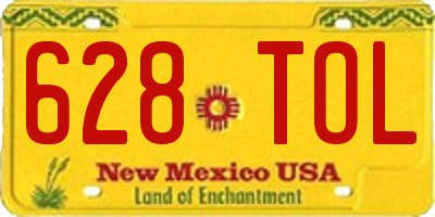 NM license plate 628TOL