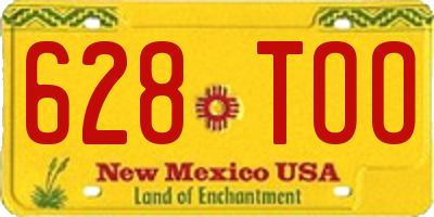NM license plate 628TOO