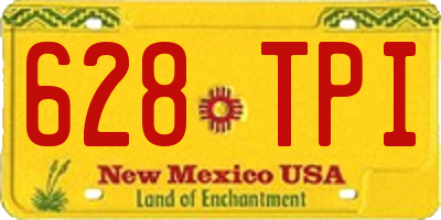 NM license plate 628TPI