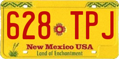 NM license plate 628TPJ