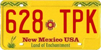 NM license plate 628TPK