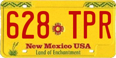 NM license plate 628TPR