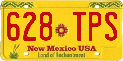 NM license plate 628TPS