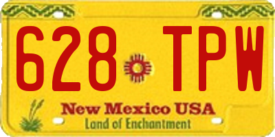 NM license plate 628TPW
