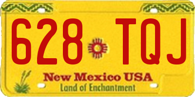 NM license plate 628TQJ