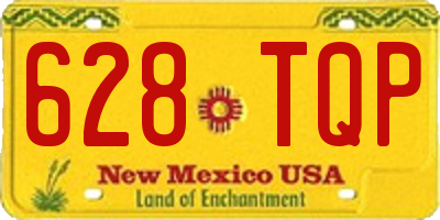 NM license plate 628TQP