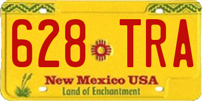 NM license plate 628TRA