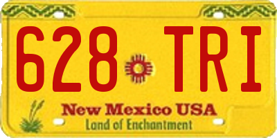 NM license plate 628TRI