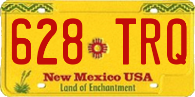 NM license plate 628TRQ